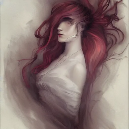 Prompt: a painting in the style of charlie bowater and in the style of charles dulac.