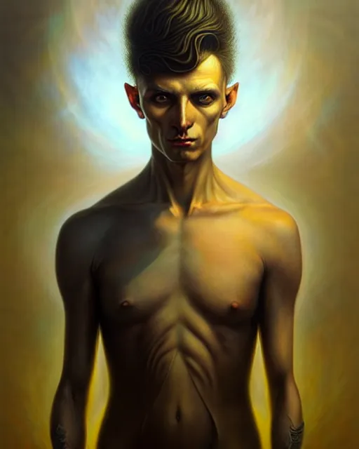 Image similar to a detailed portrait of dreampunk young man by tomasz alen kopera and peter mohrbacher