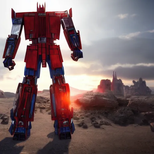 Prompt: Optimus prime is a Jedi, 8k resolution, highly detailed, photorealistic, cryengine