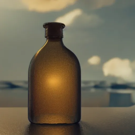 Image similar to a magical bottle, octane render, 4k, beautiful, cinematic