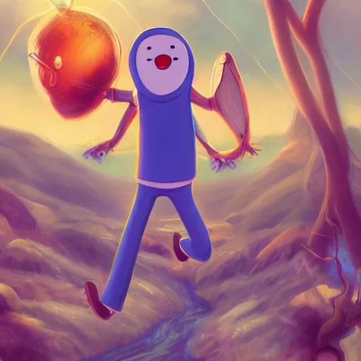 Image similar to Adventure Time, hyper realistic, HD, HQ, photo realistic