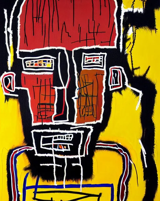 Image similar to A extremely highly detailed majestic hi-res beautiful immaculate head and shoulders award winning painting masterpiece of the face of a strong black african man by Jean-Michel Basquiat, 8k, high textures, hyper sharp, insanely detailed and intricate, super detailed, 8k HDR high quality