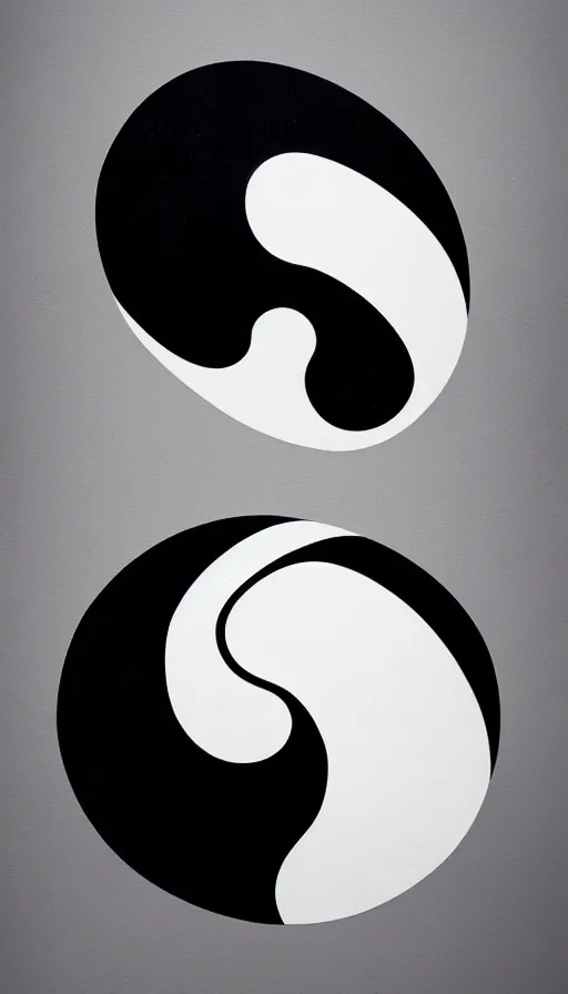 Image similar to Abstract representation of ying Yang concept, by WLOP