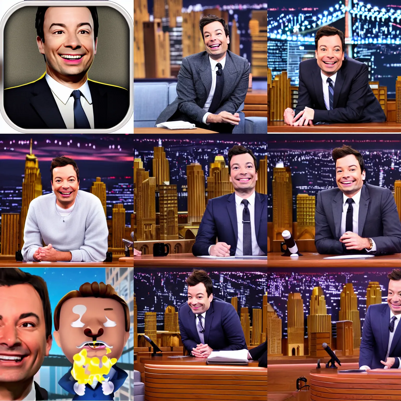 Prompt: Jimmy Fallon in the game Multiversus