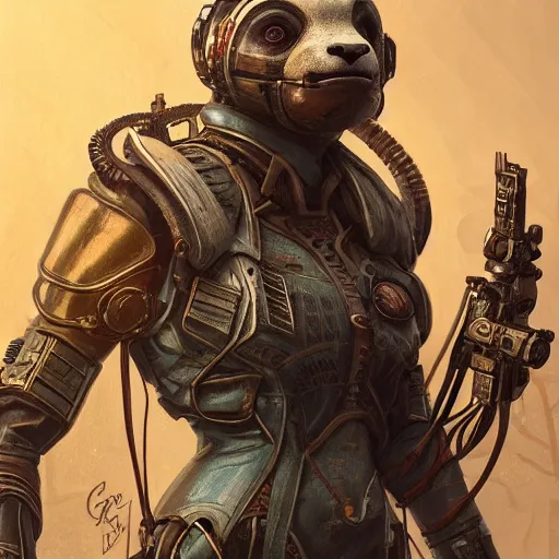 Image similar to character portrait of a retrofuturistic sloth, dystopian cyberpunk steampunk soviet mood, intricate, wild, highly detailed, digital painting, artstation, upper body, concept art, smooth, sharp focus, illustration, art by artgerm and greg rutkowski and alphonse mucha