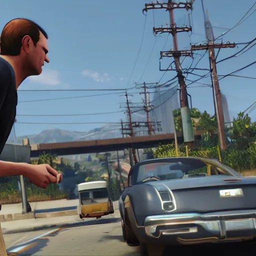 Image similar to leaked game footage of grand theft auto 6