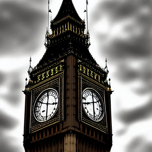 Image similar to Big Ben, London, Wallpaper, Wide Shot, Award Winning Masterpiece, artstation, digital art