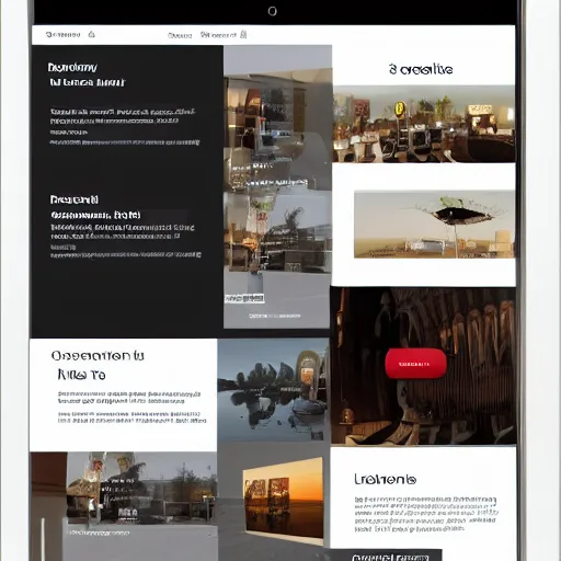 Image similar to Screenshot of a really well designed interactive 3D Website