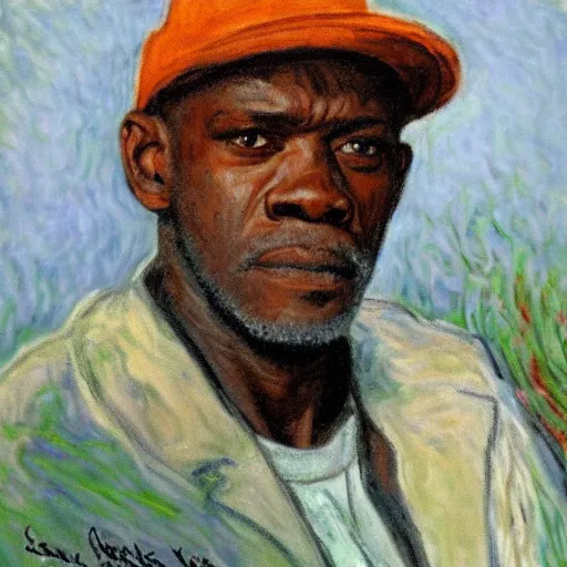 Image similar to samuel l jack portrait by claude monet