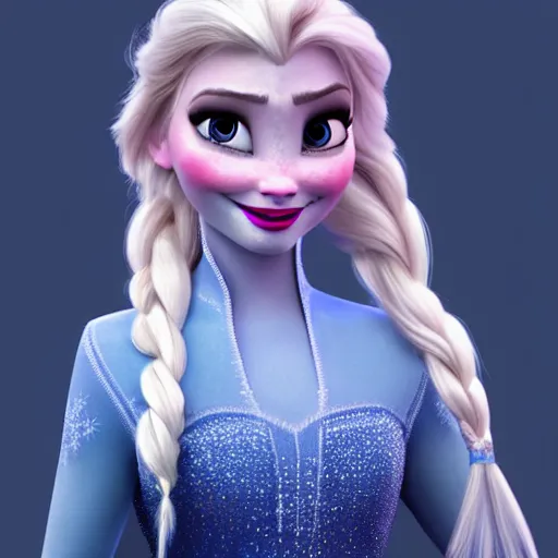 Prompt: elsa from frozen as real woman, hyper detailed, digital art, trending in artstation, cinematic lighting, studio quality, smooth render, unreal engine 5 rendered, octane rendered