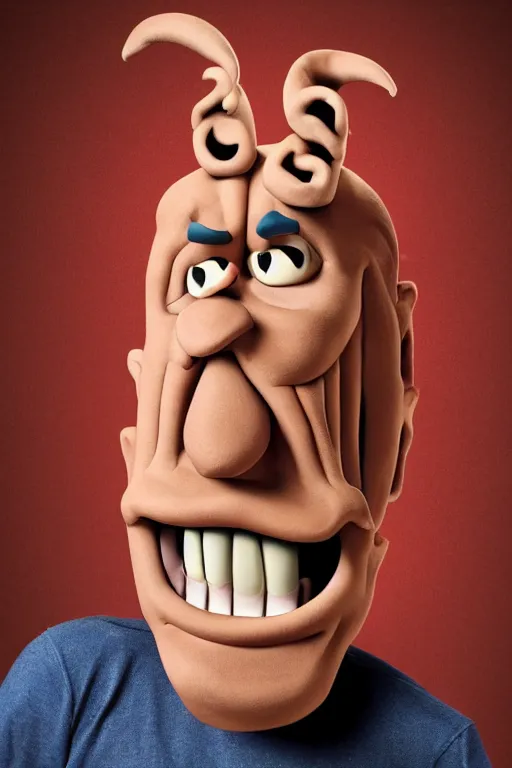 Image similar to 📷 jeff dunham is ham, made of food, head portrait, dynamic lighting, 4 k