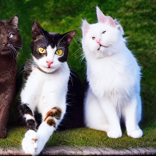 Prompt: cats bopping their own nose, photography n - 6
