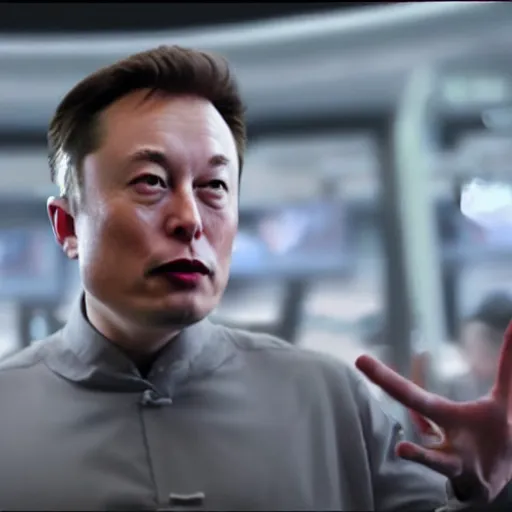 Image similar to chinese elon musk in a movie matrix 8 k