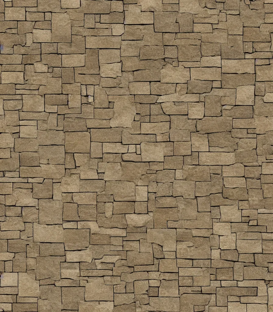 Image similar to texture map of beige stone with horizontal rectilinear engraving cutout