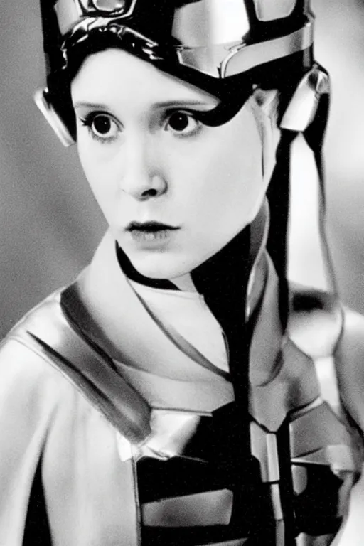 Image similar to young Carrie fisher as padme amidala