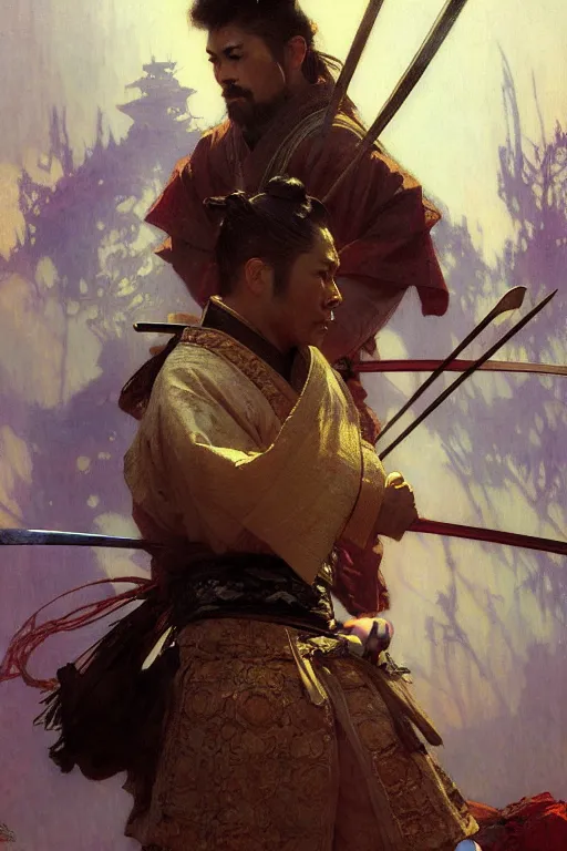 Image similar to samurai, painting by gaston bussiere, craig mullins, greg rutkowski, alphonse mucha