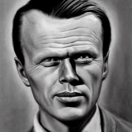 Image similar to realistic portrait of richard widmark