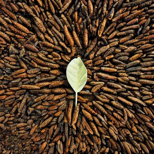 Prompt: a single seed, high resolution photograph, centred composition, 4 k, art