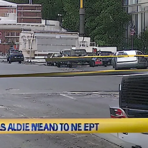 Prompt: armed man tries to breach cincinnati fbi building leading to shots fired, standoff, tv news