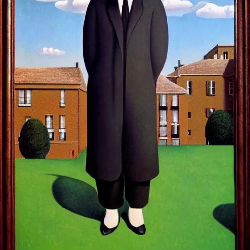 Prompt: magritte style surrealist art