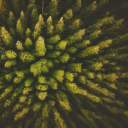 Prompt: forest growing inside of a warehouse, professional photography