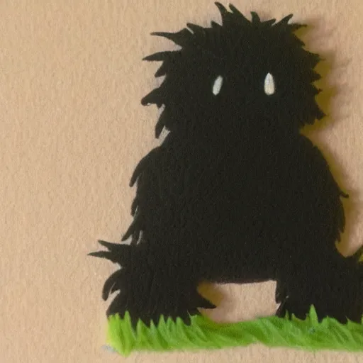 Image similar to soot sprite in the style of studio ghibli