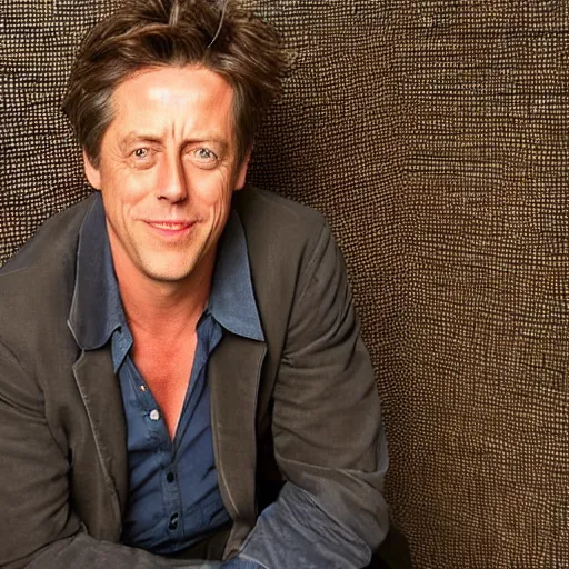 Prompt: hugh grant looking charming as usual