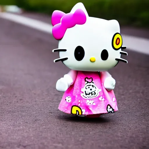 Image similar to Zombie Hello Kitty, EOS-1D, f/1.4, ISO 200, 1/160s, 8K, RAW, unedited, symmetrical balance, in-frame