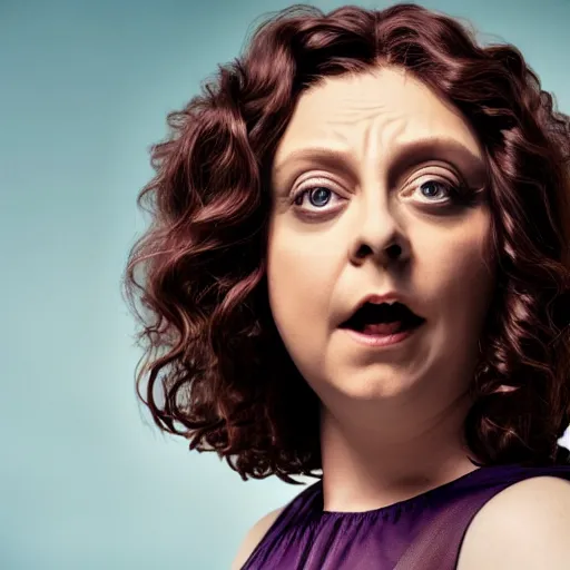 Prompt: rachel bloom as medusa in real life, highly detailed, hyper realistic, 8 k resolution