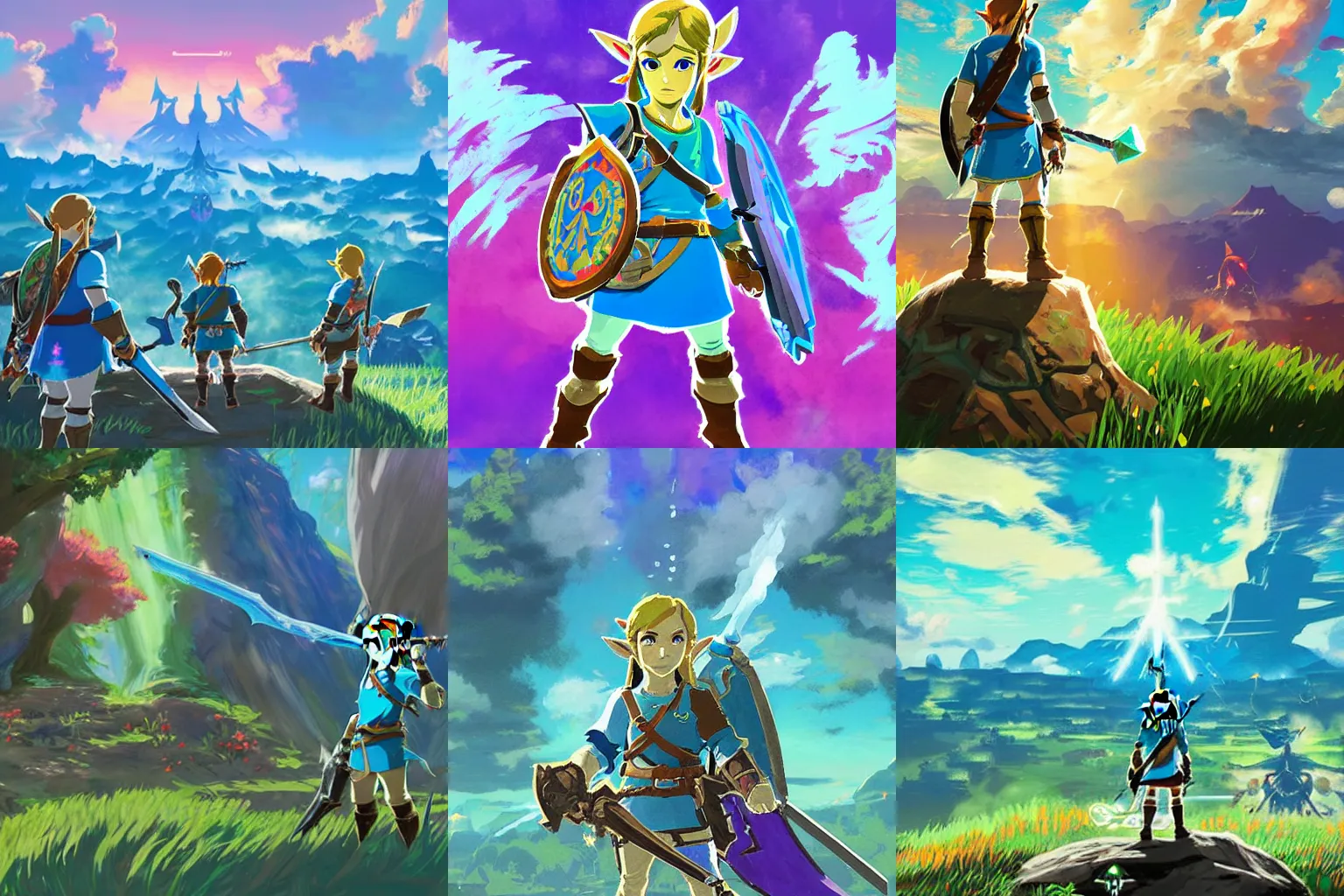 Artwork From Zelda Breath Of The Wild Beautiful Scene Stable 