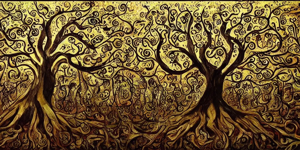 Image similar to the tree of life, masterpiece