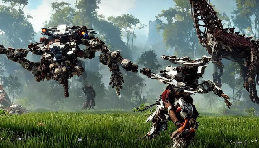 Image similar to a machine from horizon zero dawn invading kerala