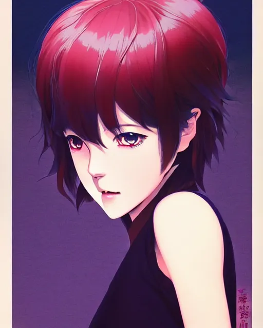 Image similar to an anime goddess of shadows | | very very anime!!!, fine - face, audrey plaza, realistic shaded perfect face, fine details. anime. realistic shaded lighting poster by ilya kuvshinov katsuhiro otomo ghost - in - the - shell, magali villeneuve, artgerm, jeremy lipkin and michael garmash and rob rey