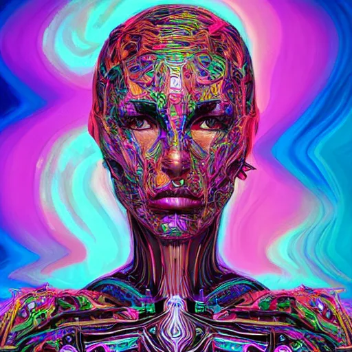 extremely psychedelic cyborg queen of lsd. intricate, | Stable ...