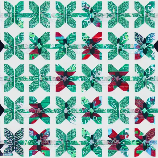 Image similar to vector art quilt pattern block symmetrical