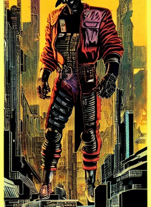 Image similar to cyberpunk the punisher. portrait by clyde caldwell and jean giraud and anton otto fischer and john philip falter and will eisner and gil elvgren