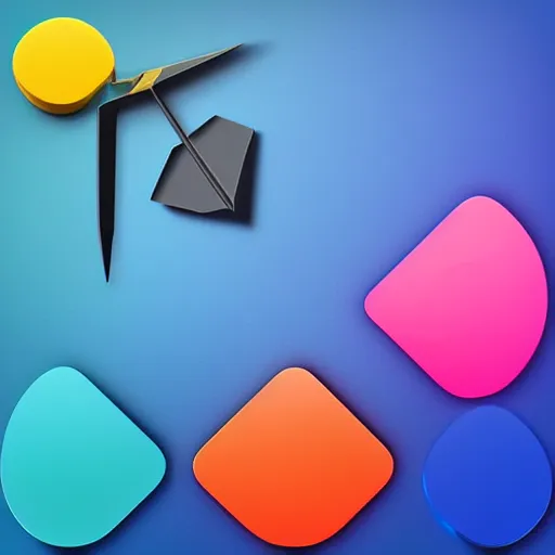 Image similar to arrow 3 d apple app icon material design pixar