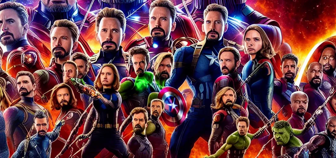 Image similar to a very high resolution image from a new movie. the avengers infinity war, photorealistic, photography, directed by wes anderson