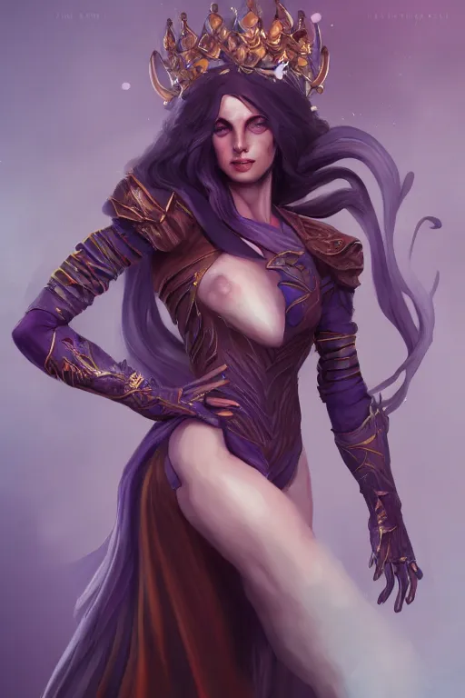 Image similar to beautiful sorceress, accurate anatomy, only two hands, highly detailed, digital painting, artstation, concept art, smooth, sharp focus, illustration, Unreal Engine 5, 8K, art by sakimichan