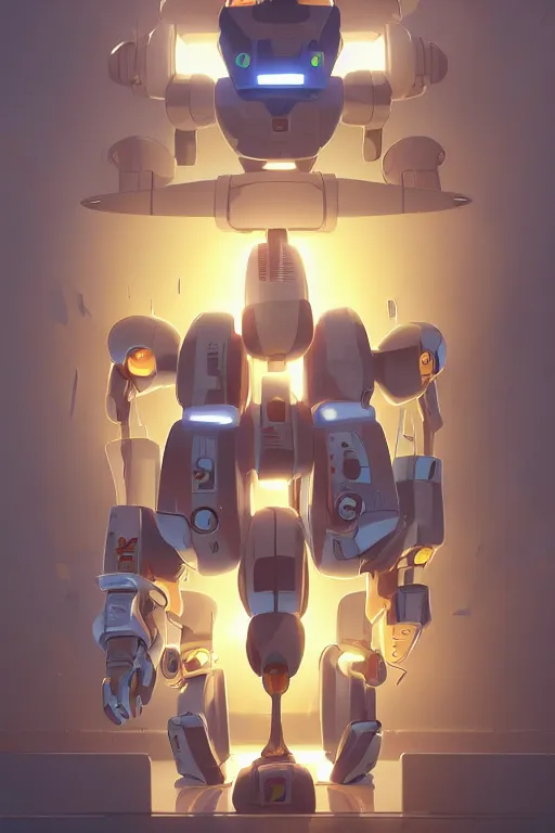 Image similar to metabots medabots medarotto medarot robot minimalist comics, behance hd by jesper ejsing, by rhads, makoto shinkai and lois van baarle, ilya kuvshinov, rossdraws global illumination ray tracing hdr radiating a glowing aura