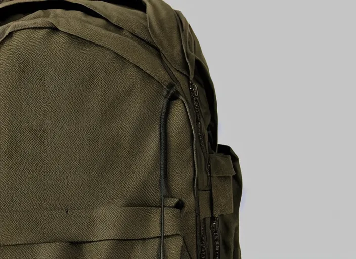 Image similar to military backpack close up