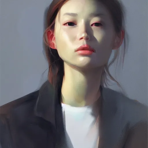 Prompt: portrait by yanjun cheng