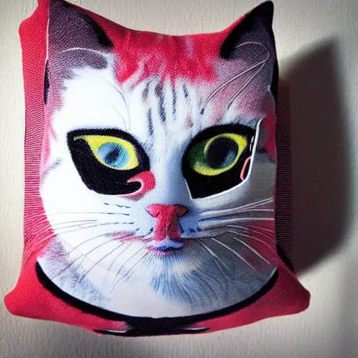 Prompt: “pop art of cat plushy”