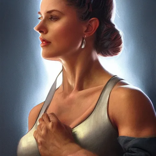 Image similar to portrait of a woman, stallone, schwarzenegger, eastwood, homer simpson, intricate, elegant, highly detailed, digital painting, artstation, concept art, smooth, sharp focus, illustration, art by artgerm and greg rutkowski and alphonse mucha and william - adolphe bouguereau