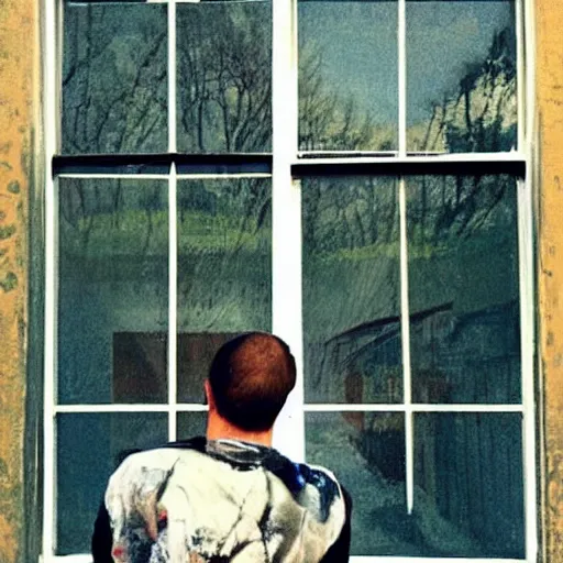 Image similar to “the man by the window painting”