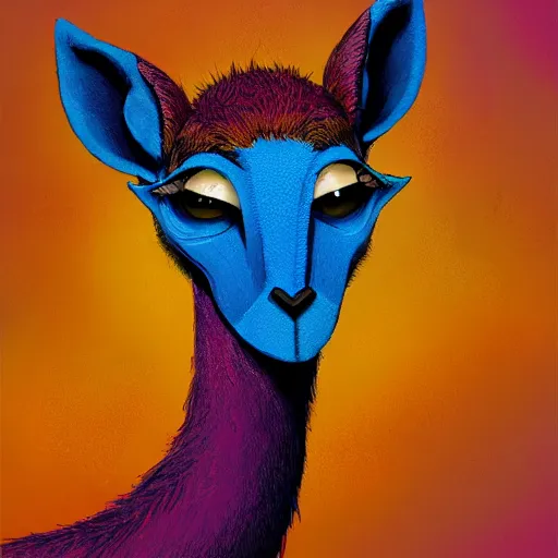 Image similar to a dik dik monster colorful, digital art, fantasy, magic, trending on artstation, ultra detailed, professional illustration by Basil Gogos