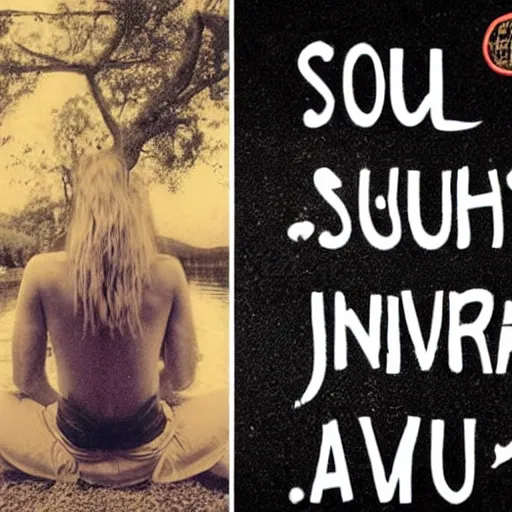 Prompt: a soul's journey from insignificant to nirvana and back again