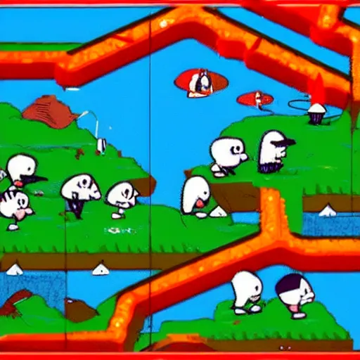 Image similar to Lemmings game from 1948