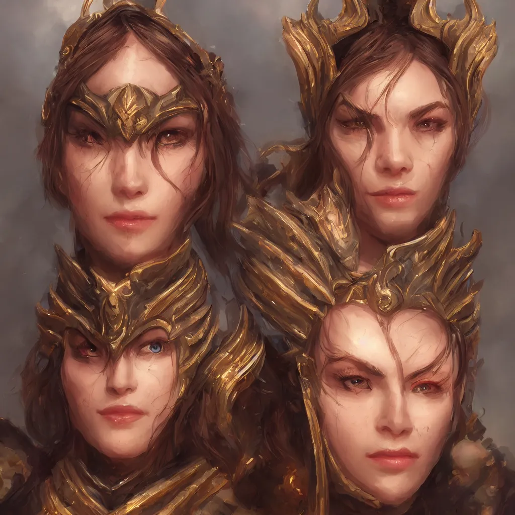 Prompt: portrait a one beautiful fantasy warrior, 8k, trending on artstation