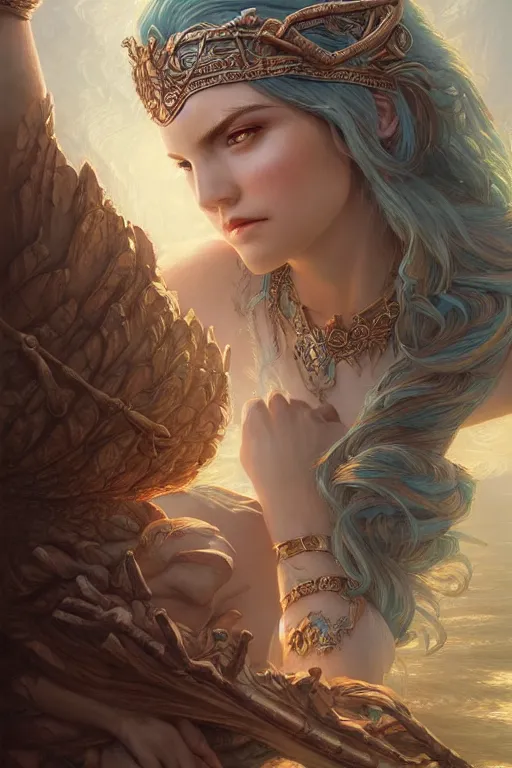 Image similar to goddess of lake, highly detailed, d & d, fantasy, highly detailed, digital painting, trending on artstation, concept art, sharp focus, illustration, art by artgerm and greg rutkowski and fuji choko and viktoria gavrilenko and hoang lap